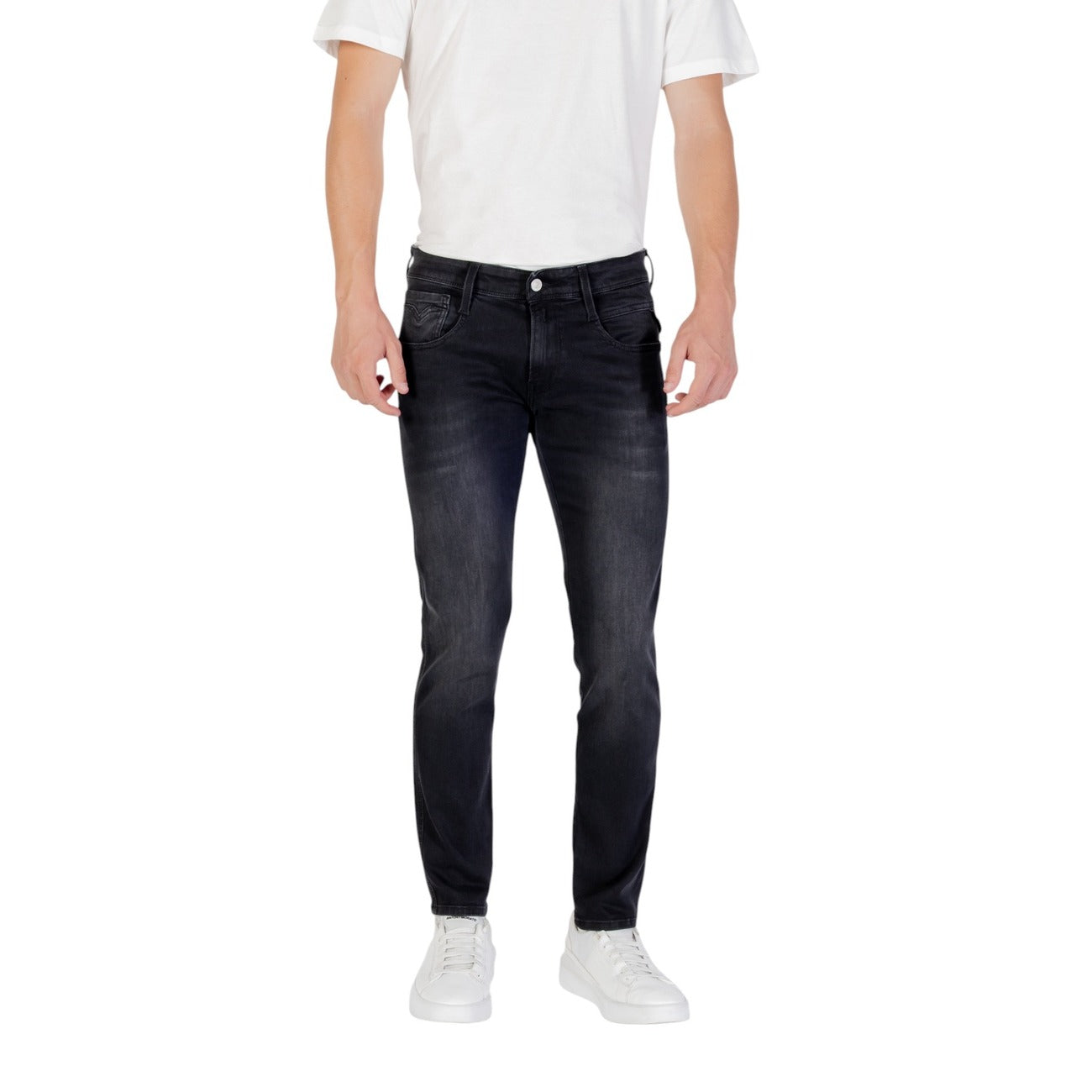 Replay Jeans Uomo Stretch Straight Fit Grover Jeans Denim